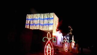 Beautiful lighting in village married