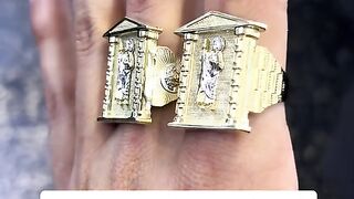 Men's Real Gold San Judas Taddeo Shrine Rings