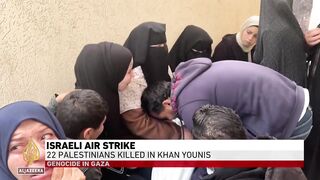 Israeli forces target Khan Younis_ 22 Palestinians killed in an apartment block.