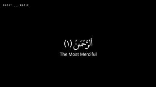 Beautiful Recitation Of Quran | Surah Ar-Rahman Black Screen Status / Overlay #quran #blackscreen