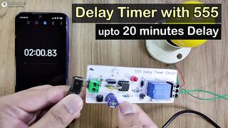 Time Delay Relay circuit using 555 timer IC | Off delay timer Switch | UTSOURCE