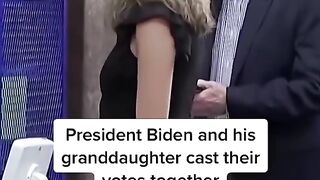 President #Biden And His Granddaughter Cast Their Votes Together