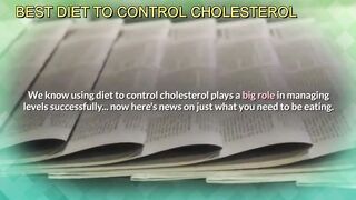 BEST DIET TO CONTROL CHOLESTEROL