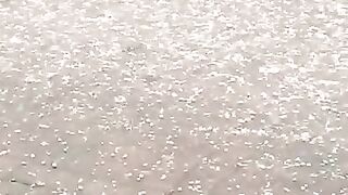 Hail strom in kark