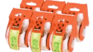 Scotch Sure Start Shipping Packaging Tape, 1.88"x 22.2 Yd, 6 Rolls, for Packing