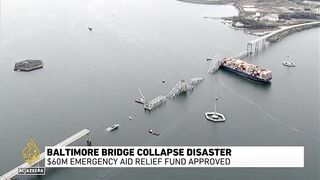 Baltimore bridge collapse disaster_ $60m emergency aid relief fund approved.