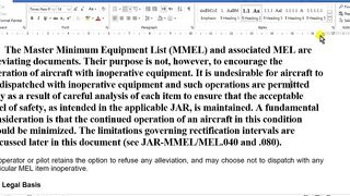 How To Customize The MMEL to get MEL Part 01