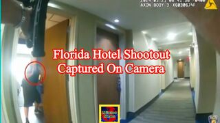 Florida hotel shootout captured on camera