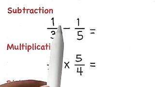 Math  fraction tricks.