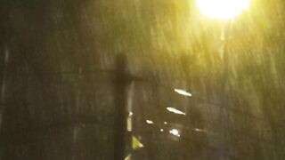 Rain at night
