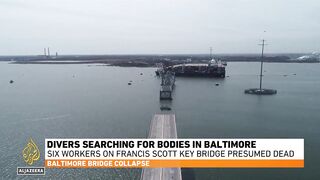 Divers searching for bodies in Baltimore_ Six workers on Francis Scott key bridge presumed dead.