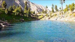 "Exploring the serene beauty of this nature lake view