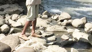 Catching a fish