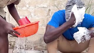 Fun with Head washing man