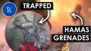 Israeli Soldiers Trapped by Hamas Grenade Assault