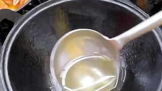 Asian street food quail Eggs