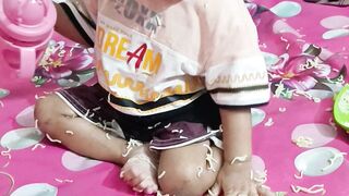 Eating Chawmin