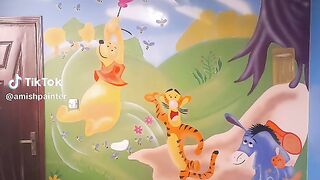 Cartoon wall