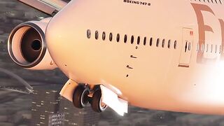Airplane landing