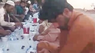 This person does not know what he is eating, it seems to be something common