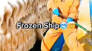 Frozen ship