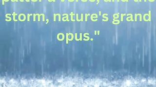 Rainy season and emotions