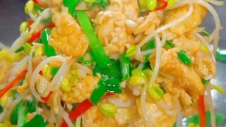 Saute Eggs with Bean Sprouts #8
