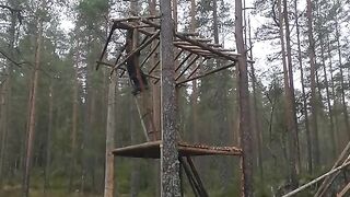 #treehouse #bushcraft #camping #camp #building #build