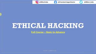 Intro Of Ethical Hacking