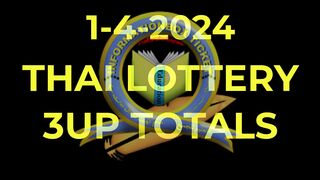 1-4-2024 THAI LOTTERY 3UP TOTALS.