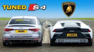 Tuned Audi S4 vs Lamborghini_ DRAG RACE