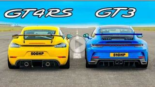 Porsche GT4 RS v GT3_ DRAG RACE