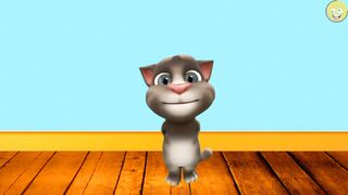 Talking Tom eating colourful sandwich | talking Tom | talking cat | cat