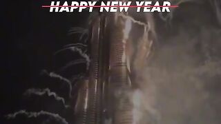 Happy new year destroyed