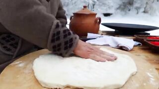 Cooking Campfire Pizza on The Sadj Grill, The Best Pizza You'll Ever Eat