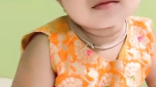 Baby studying