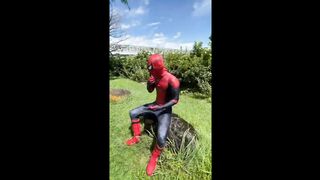 Funny Spiderman squirt