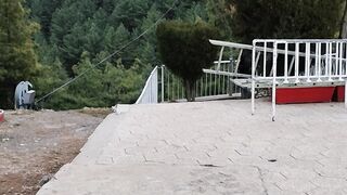 Let's show you guys the beautiful mountains on the Patriata chairlift