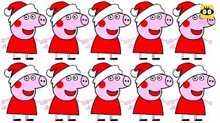 Simple drawing graffiti Let’s Pig and color to learn the numbers 1 to 10 Child care and education