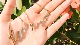 Gold Plated Name Locket Necklace | ChamCham
