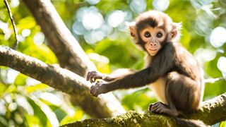 A Baby Monkey's Rhyme | Songs for Children