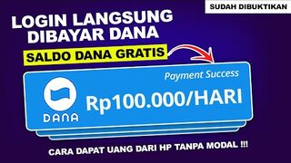MAKE MONEY ONLINE : Dibayar Saldo DANA Rp100.000 per Hari, Cara Menghasilkan Uang dari Internet, Apk Penghasil Uang 2024.