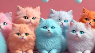 Sweet funny beby ai cats new animtions video