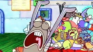 Initial Scene of Disaster!!! In the Spongebob Cartoon - HD