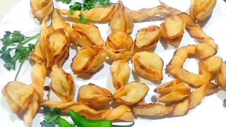 ایک ہندو نے مسلمان سے سوال کیا  Easy Chicken Potato Flower |homemade Chicken Flower