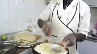 Chapati roasting
