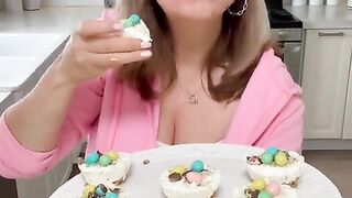Mini Easter Cheesecakes