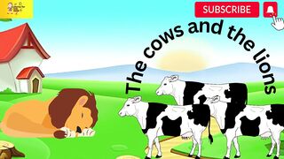 Kid"s moral story in english "A lion and five cows"
