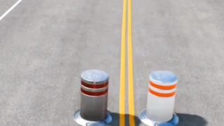 Cars vs bollard crash bean Ng drive gameplay