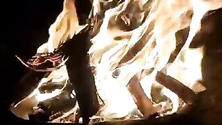 Wood Fire. Short Video ASMR ????????????